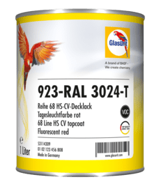 Farba 923-RAL 3024 svietivá červená 1L/bal.